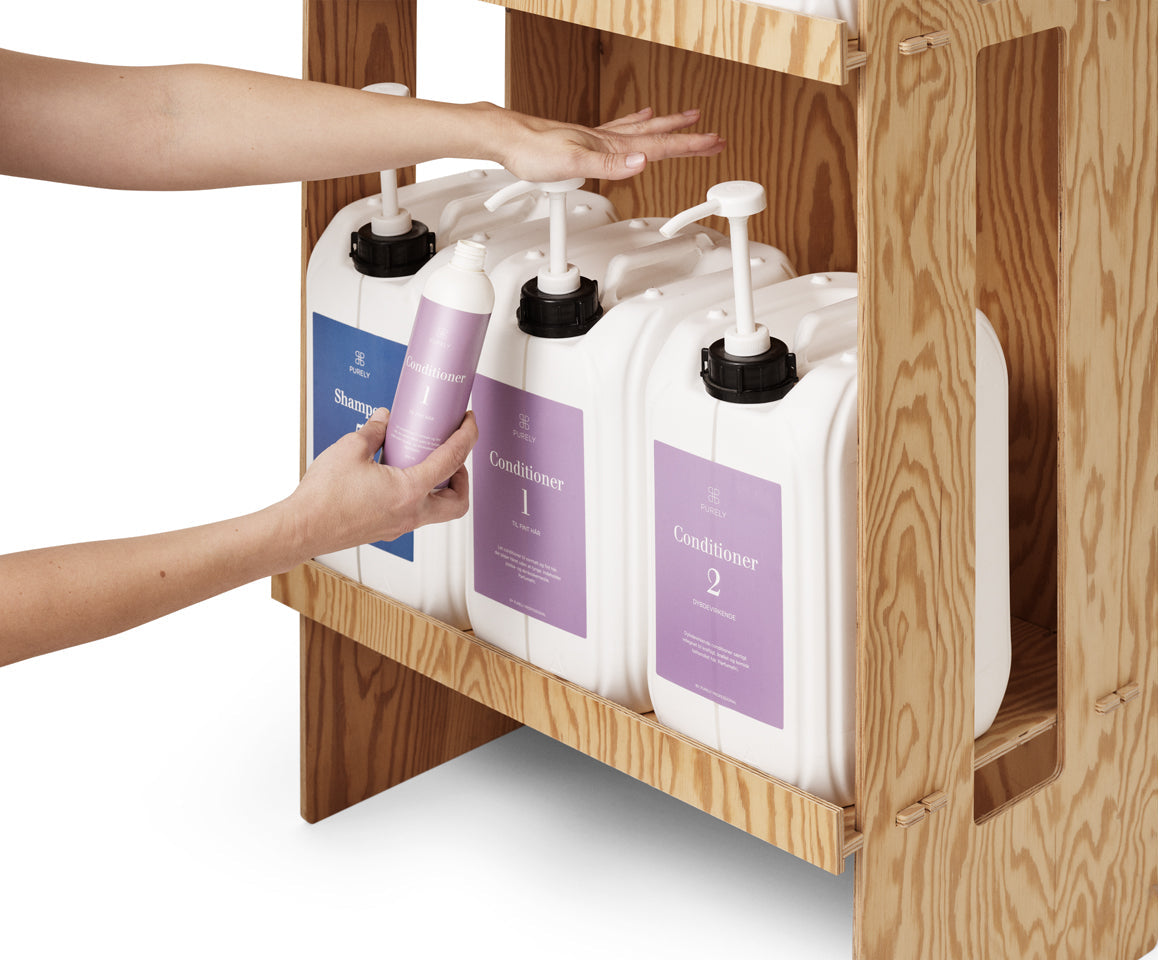 Refillery refill og genopfyldning af hårprodukter