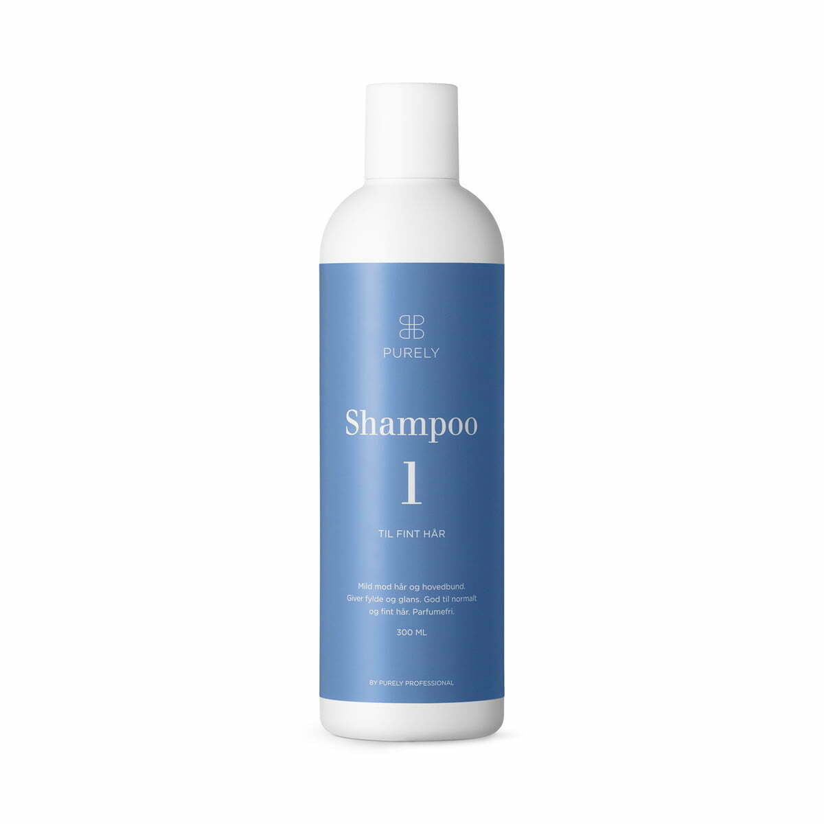 Shampoo flaske til fint og tyndt hår der giver glans og volumen i håret