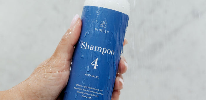 Shampoo til skæleksem der beroliger og skåner hovedbunden