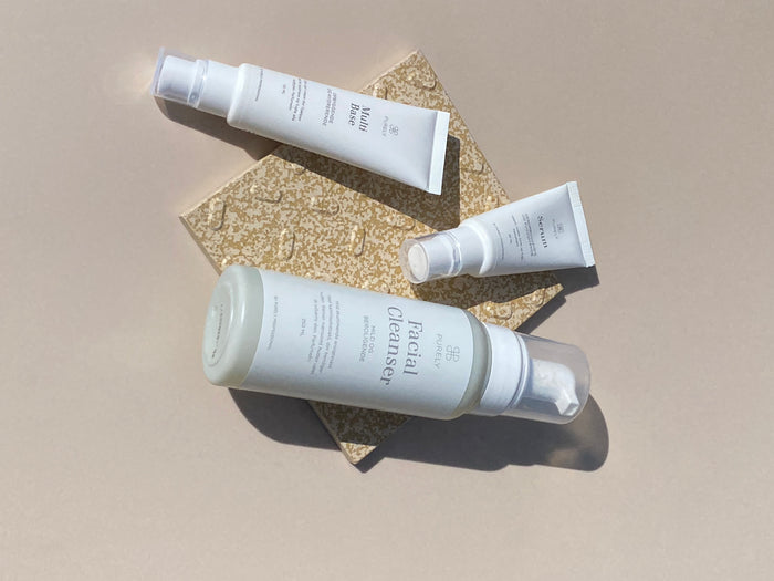 Double cleansing rutine med mild micellar water og ansigtsrens