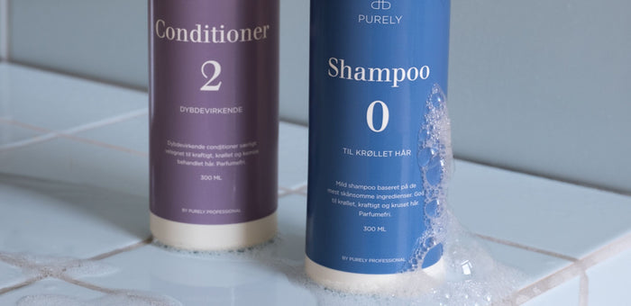 Hårshampoo uden silikone der giver glans og ro i hovedbunden