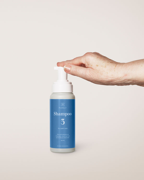 mild  skum shampoo der kan anvendes til både hår og krop. en shampoo du kan bruge som gravid